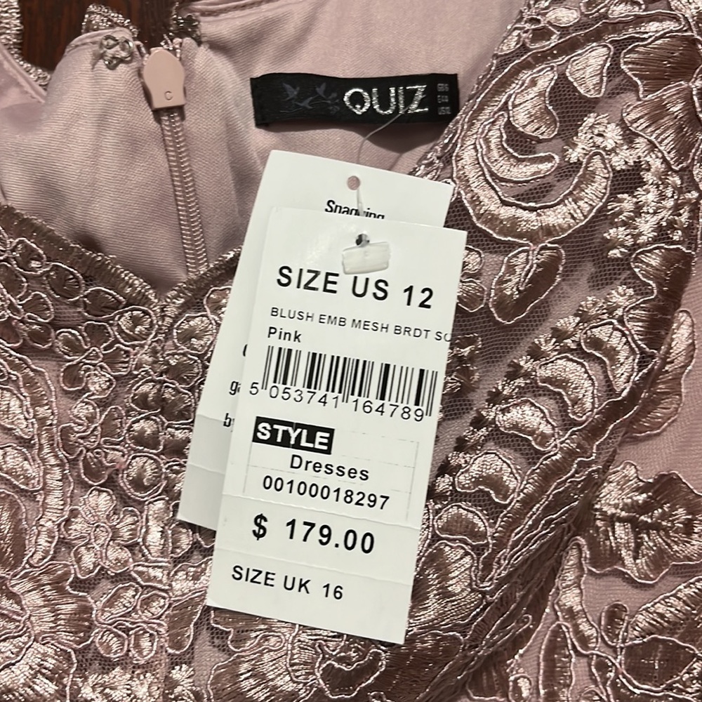 Brand New Quiz Pink Embroidery- high/low- off shoulder - Picture 5 of 5